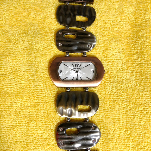 Narmi Watch Copper and Gold Mother of Pearl Face main image 6